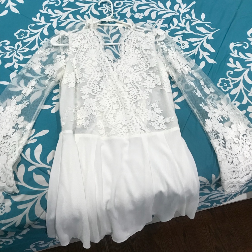 White Lace Romper